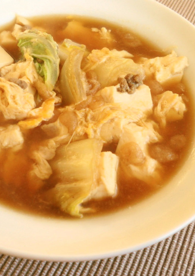 揚げ玉豆腐の卵とじ-レシピのメイン写真