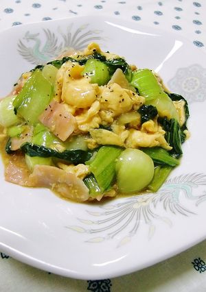 すぐ一品☆チンゲン菜と卵の中華炒め-レシピのメイン写真