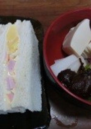ポテトサラダ入りサンドイッチ-レシピのメイン写真