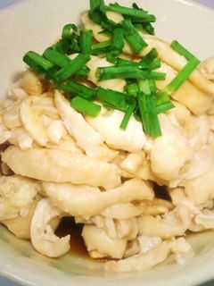 簡単♪節約♪鶏皮だけっプリッと鶏皮ポン酢-レシピのメイン写真