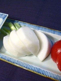 蕪は生で味噌をちょん!-レシピのメイン写真