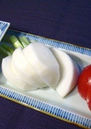 蕪は生で味噌をちょん！-レシピのメイン写真