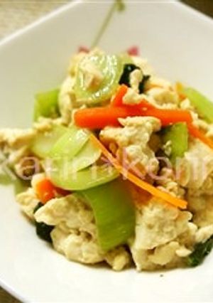 豆腐とちんげん菜のナンプラー炒め-レシピのメイン写真