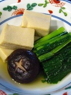 高野豆腐と蕪の葉のサッと煮-レシピのメイン写真