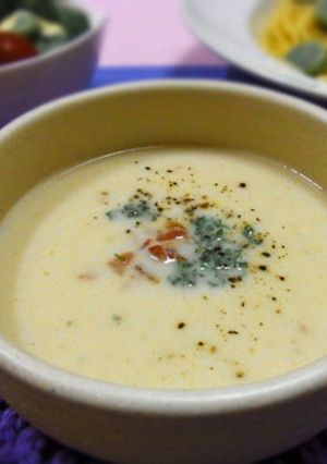 玉ねぎのポタージュ・ベーコン風味♪-レシピのメイン写真