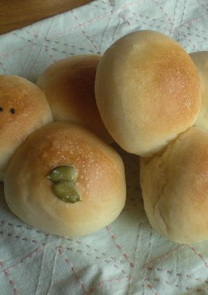 秋の三色つなぎパン-レシピのメイン写真