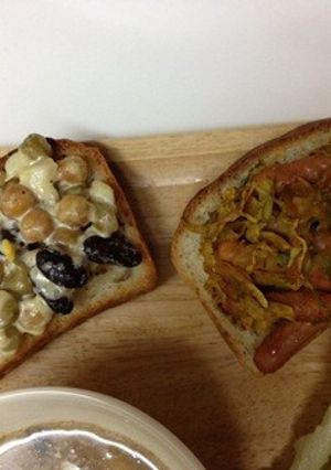 ビッツカレーdeオープンサンド-レシピのメイン写真