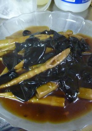 ひめたけときくらげの煮物-レシピのメイン写真