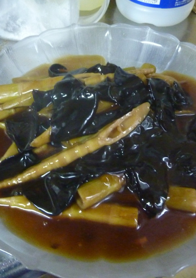ひめたけときくらげの煮物-レシピのメイン写真