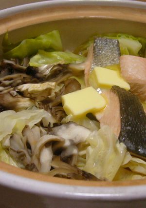 生鮭の味噌鍋　ラーメン屋のダブルスープ風-レシピのメイン写真