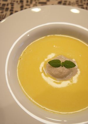 さつまいも＆南瓜のポタージュ♡きのこ風味-レシピのメイン写真