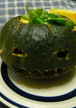 ハロウィーン♪坊ちゃんかぼちゃマカロニ-レシピのメイン写真