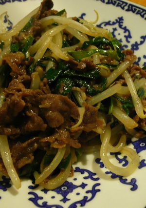 節約なのにメインに☆肉ニラもやし炒め-レシピのメイン写真
