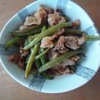 白いご飯に!いんげんの甘辛