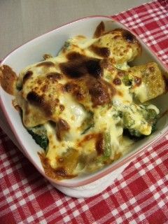 変身☆南瓜煮物とブロッコリーのマヨチー焼-レシピのメイン写真
