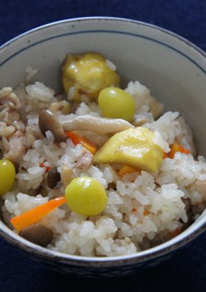 秋の味覚がたっぷり♪　吹き寄せおこわ-レシピのメイン写真