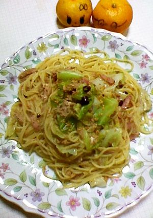 ☆中学生の夜食用簡単ペペロンチーノ☆-レシピのメイン写真