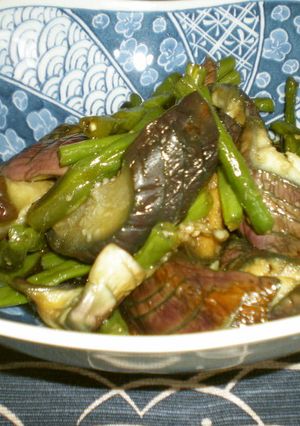 茄子とさやいんげんの揚げない浸し-レシピのメイン写真