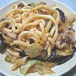 お手軽~。豚キムチ◇焼うどん♪
