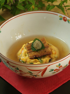 穴子茶巾炒り卵のワサビあん-レシピのメイン写真