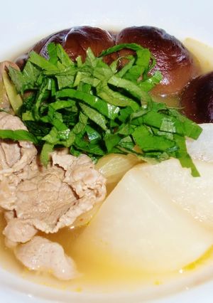 ホッコリ　豚肉の韓国ダシダスープ-レシピのメイン写真