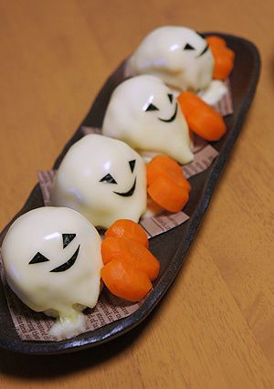 人参の薄味煮でハロウィンのかぼちゃ♪-レシピのメイン写真