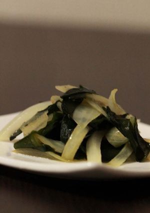 便秘解消！玉ねぎのわかめ炒め✿-レシピのメイン写真