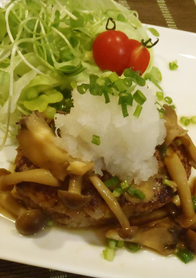 きのこの和風ハンバーグ-レシピのメイン写真