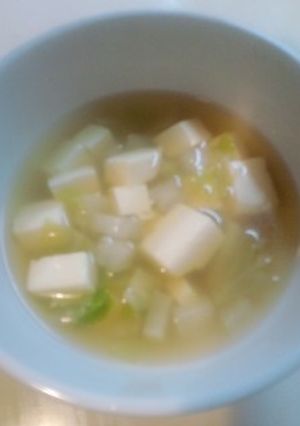 豆腐と野菜コンソメスープ-レシピのメイン写真