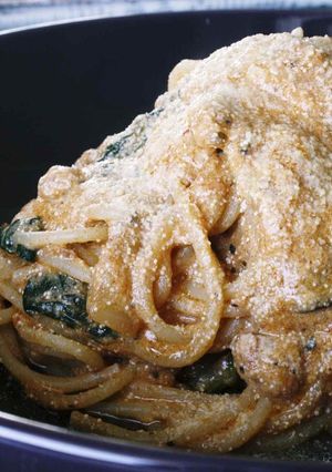★ほうれん草とたらこの豆乳トマトパスタ★-レシピのメイン写真