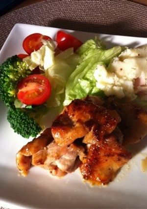 カフェ風ハニーマスタードチキン♡-レシピのメイン写真