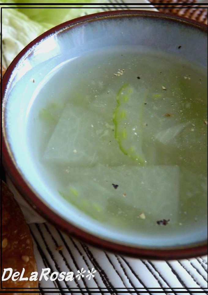 風邪の日は❀冬瓜とセロリのとろみスープ♪-レシピのメイン写真