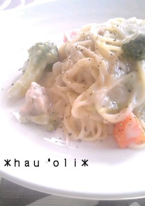シチューを簡単リメイク♡クリームパスタ-レシピのメイン写真