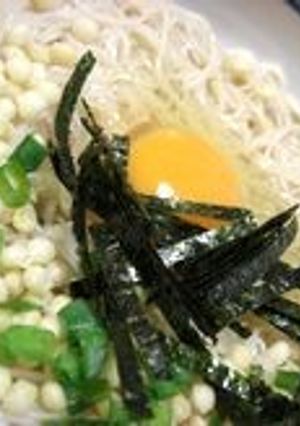 卵かけにゅうめん-レシピのメイン写真