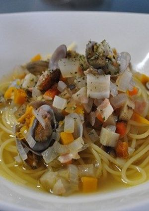 野菜たっぷりスープパスタ-レシピのメイン写真