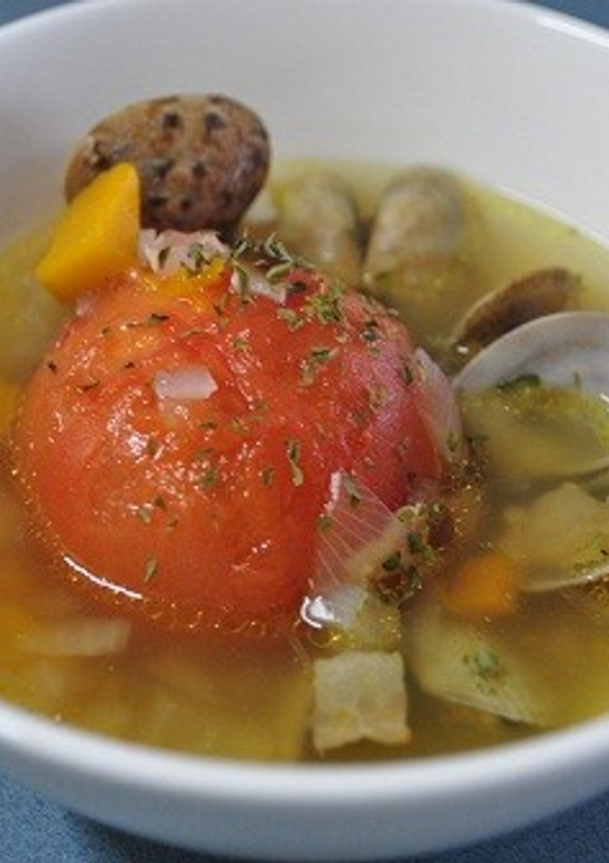 丸ごとトマトの野菜スープ-レシピのメイン写真