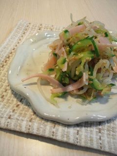 ◆きゅうり*ハム*もやしの酢の物◆-レシピのメイン写真