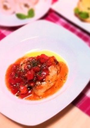 チキンステーキレモントマトソース-レシピのメイン写真
