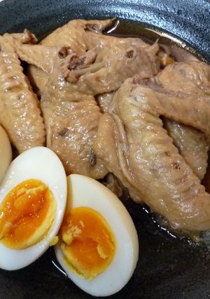 めっちゃトロトロ♪手羽先煮の煮卵付-レシピのメイン写真