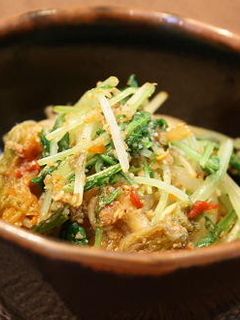 水菜とキムチの胡麻和え-レシピのメイン写真