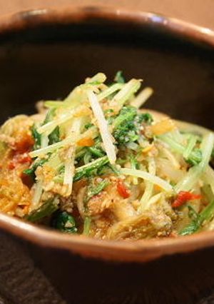 水菜とキムチの胡麻和え-レシピのメイン写真