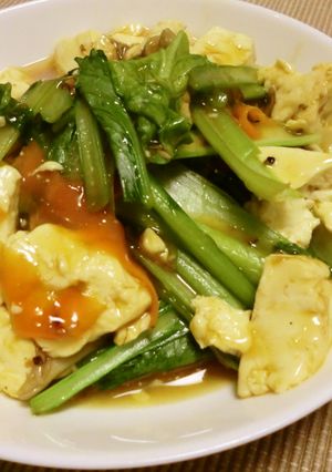 小松菜ときのこの中華風うま煮-レシピのメイン写真