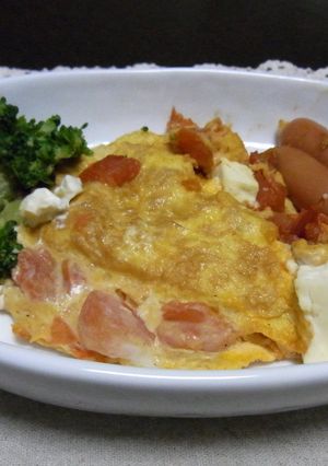 チーとまオムレツ-レシピのメイン写真