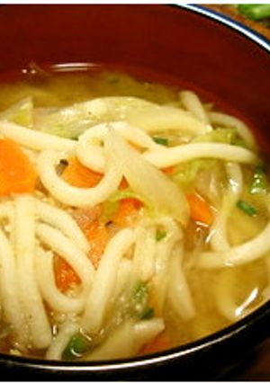 煮るだけ！野菜のあったか味噌うどん★゛-レシピのメイン写真