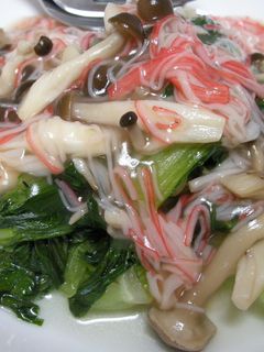 とろとろ~♪チンゲン菜のカニカマあんかけ-レシピのメイン写真