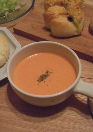 お豆腐で簡単クリーミートマトスープ-レシピのメイン写真