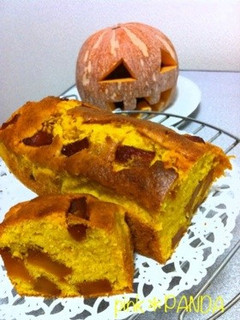 ハロウィンに☆かぼちゃのパウンドケーキ-レシピのメイン写真