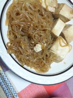 糸コンと豆腐の節約煮-レシピのメイン写真