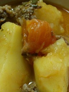 トマト味の洋風肉じゃが♪(後編リゾット)-レシピのメイン写真