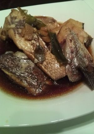 鯛のあら炊きはやっぱりすき焼きのたれだ-レシピのメイン写真